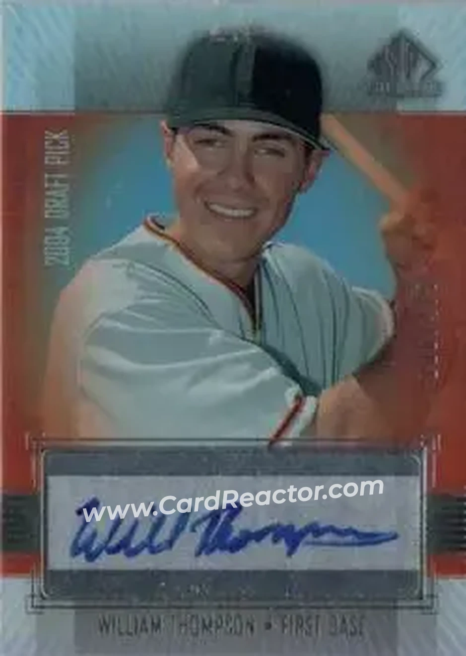 2004 SP Prospects - Autograph Bonus #WT - William Thompson - San Francisco Giants - Front