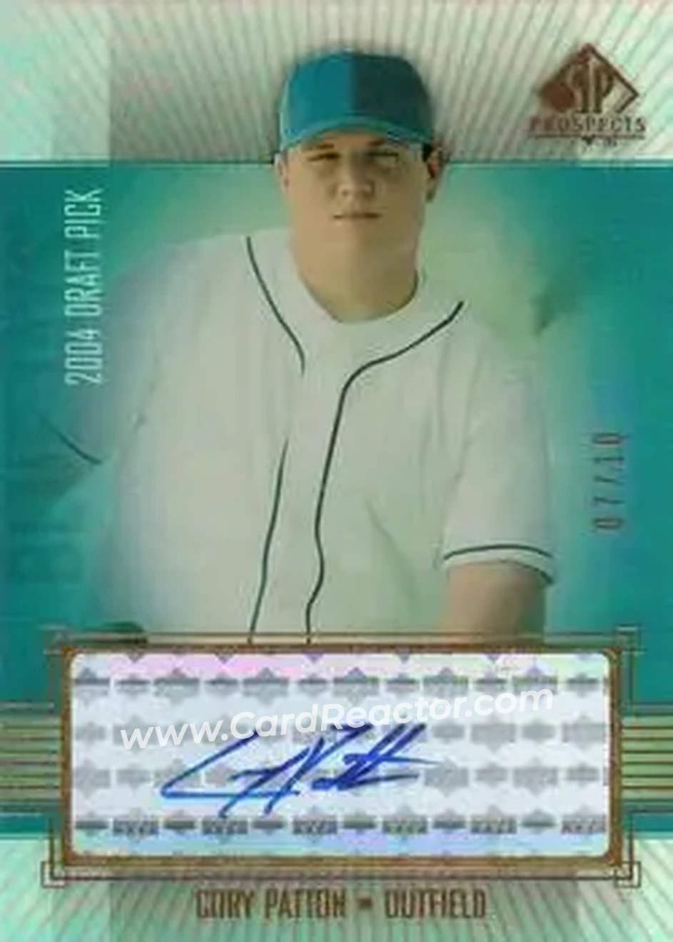 2004 SP Prospects - Autograph Bonus Gold #CP - Cory Patton - Toronto Blue Jays - Front