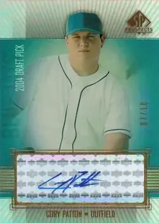 2004 SP Prospects - Autograph Bonus Gold #CP - Cory Patton - Toronto Blue Jays