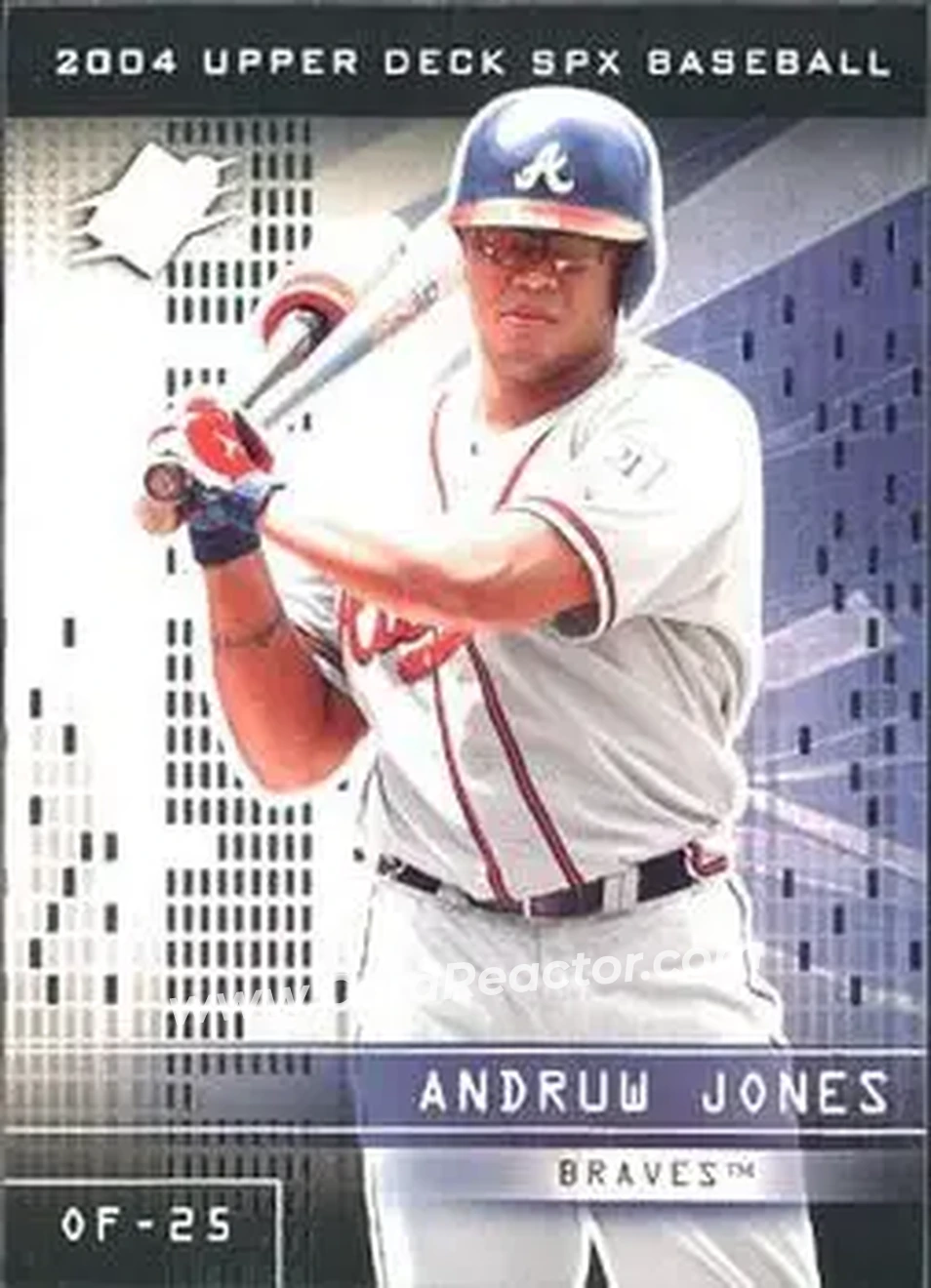 2004 SPx #3 - Andruw Jones - Atlanta Braves - Front 2004 SPx #3 - Andruw Jones - Atlanta Braves - Front