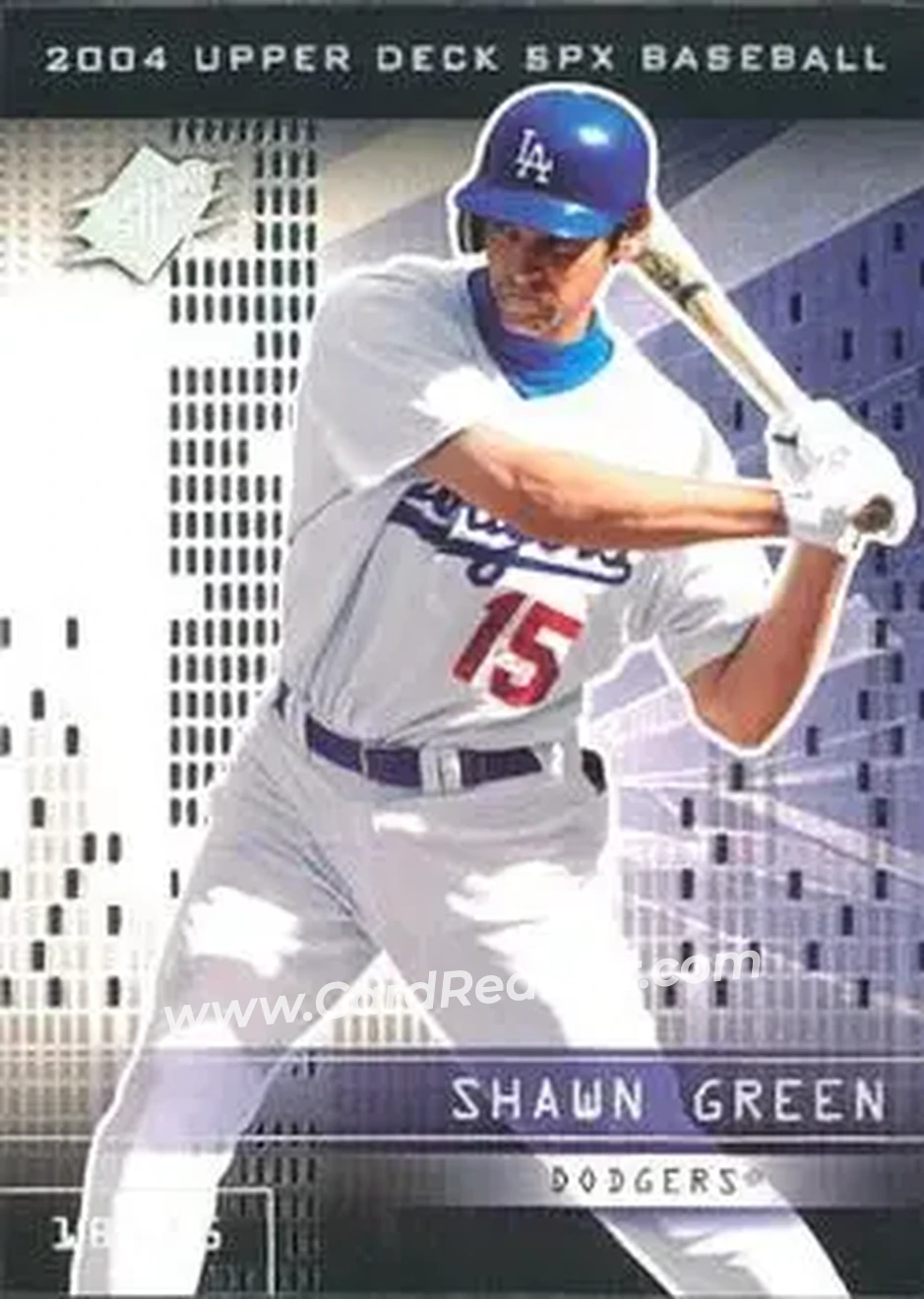 2004 SPx #9 - Shawn Green - Los Angeles Dodgers - Front