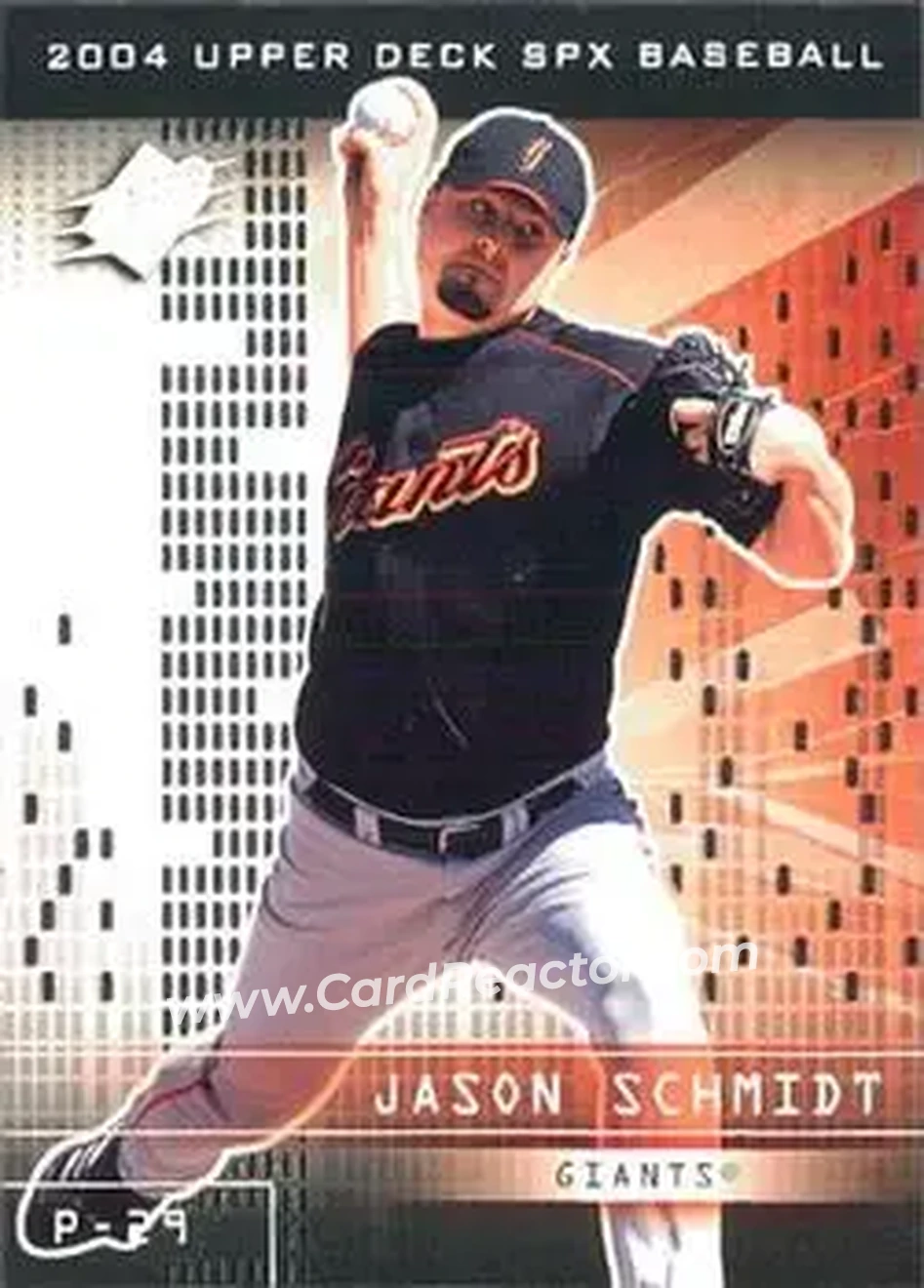 2004 SPx #13 - Jason Schmidt - San Francisco Giants - Front