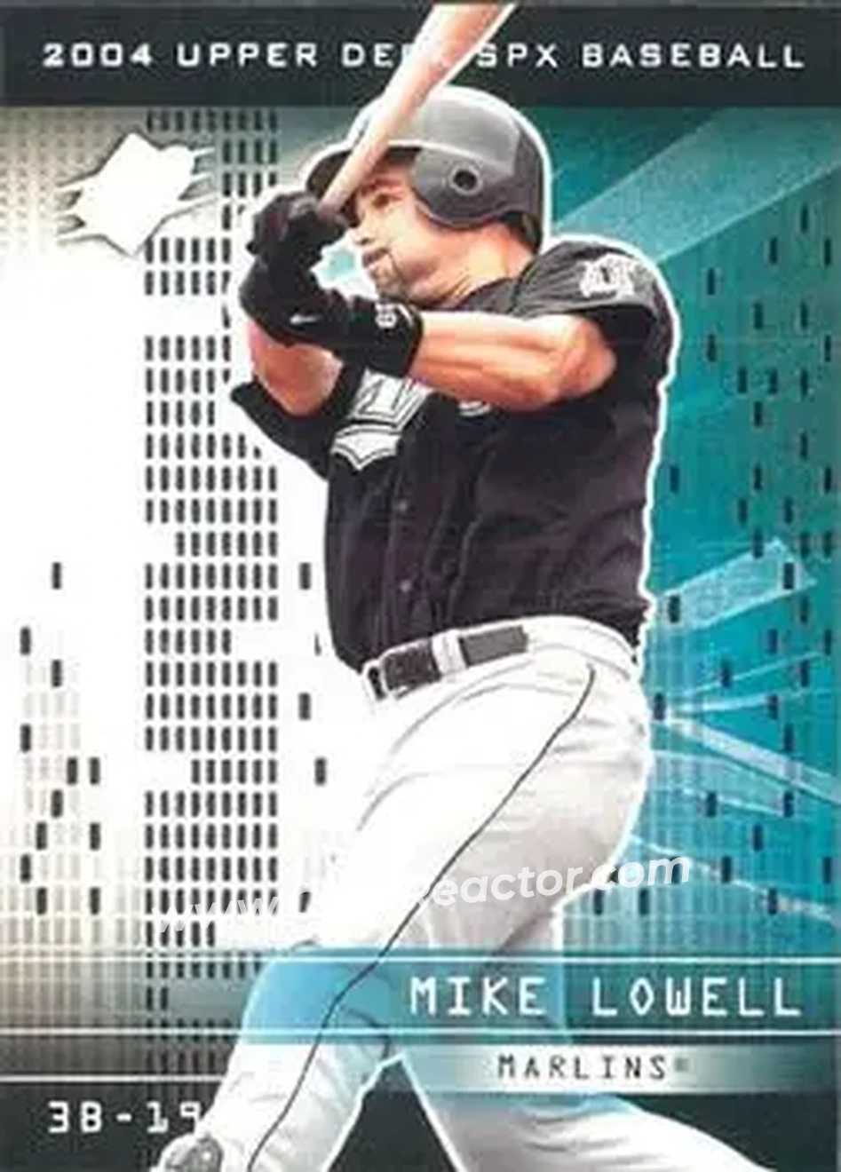 2004 SPx #17 - Mike Lowell - Florida Marlins - Front 2004 SPx #17 - Mike Lowell - Florida Marlins - Front