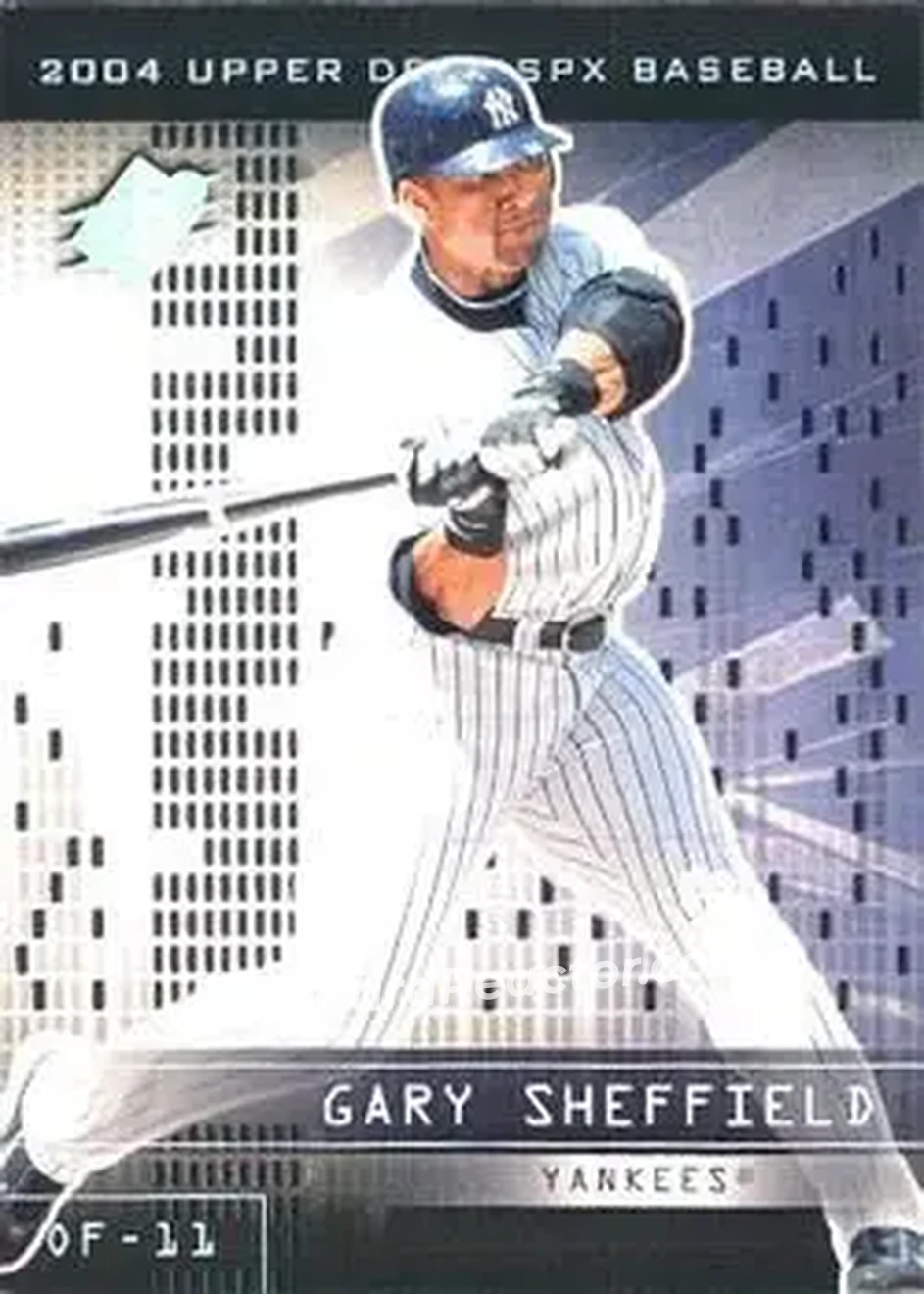 2004 SPx #27 - Gary Sheffield - New York Yankees - Front 2004 SPx #27 - Gary Sheffield - New York Yankees - Front