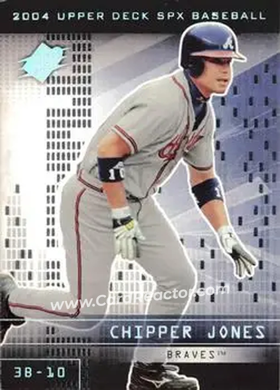 2004 SPx #30 - Chipper Jones - Atlanta Braves - Front 2004 SPx #30 - Chipper Jones - Atlanta Braves - Front