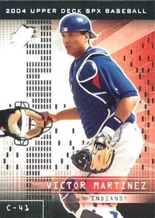 2004 SPx #32 - Victor Martinez - Cleveland Indians