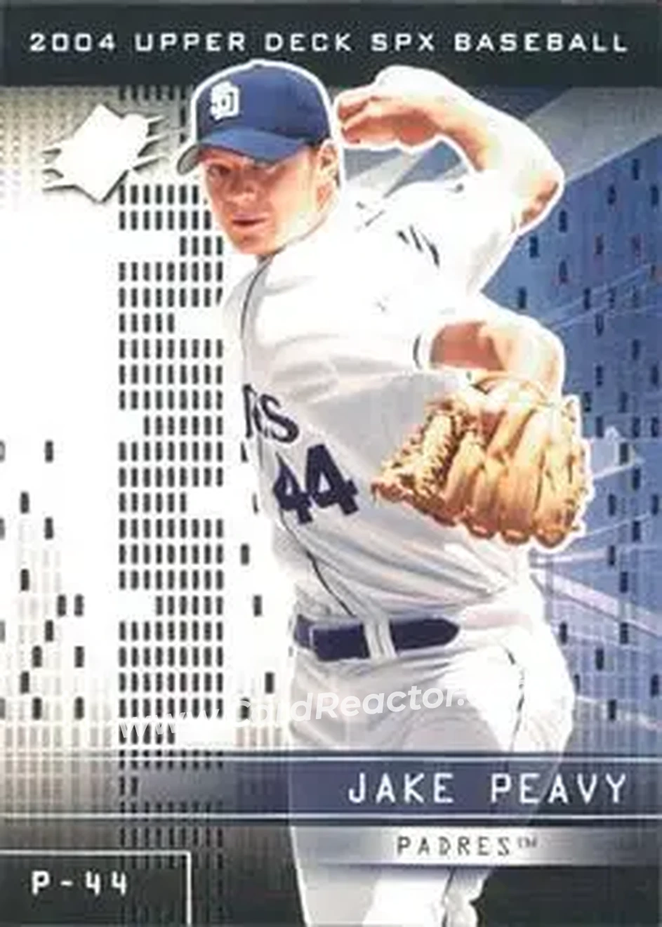 2004 SPx #33 - Jake Peavy - San Diego Padres - Front 2004 SPx #33 - Jake Peavy - San Diego Padres - Front