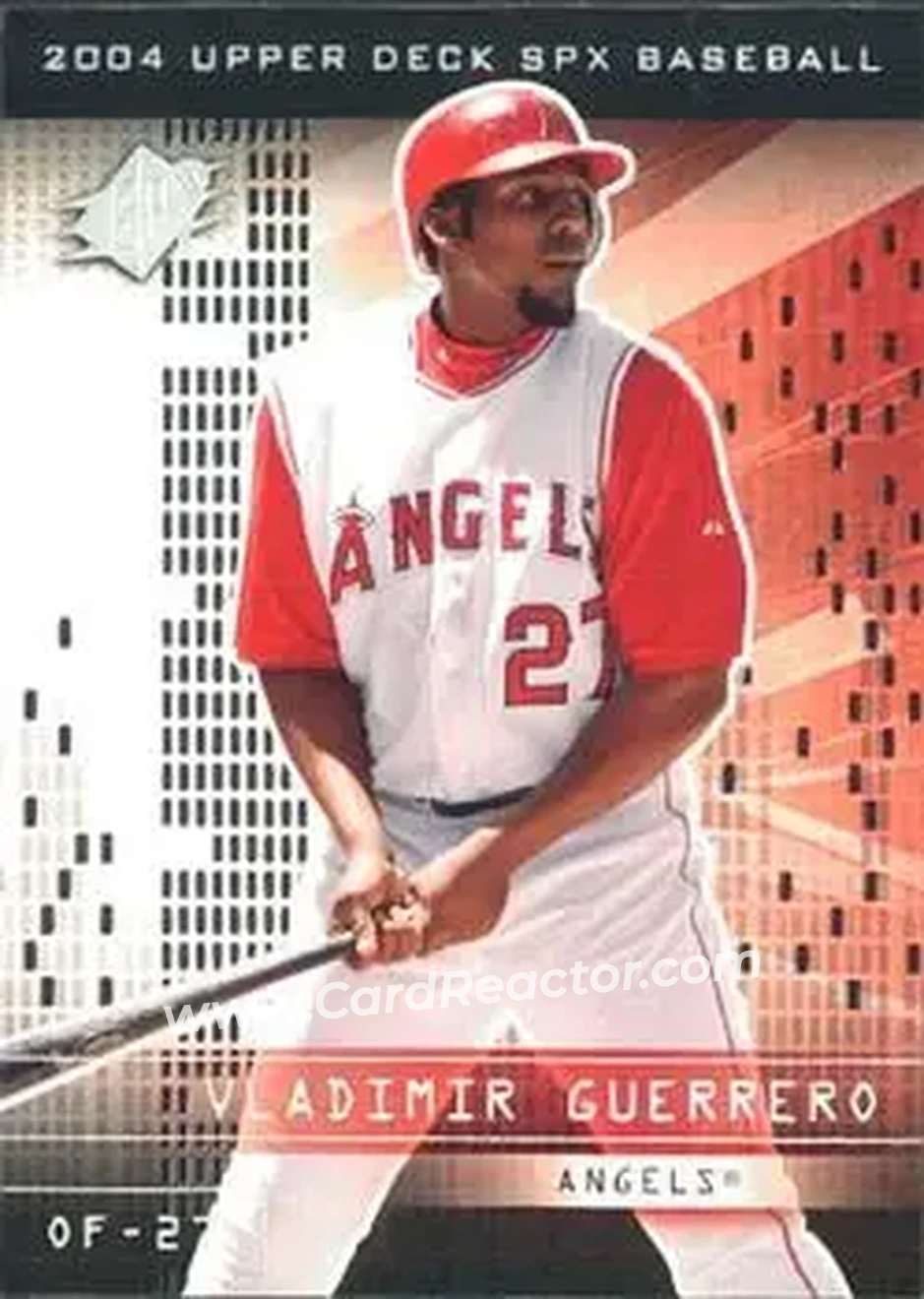 2004 SPx #42 - Vladimir Guerrero - Anaheim Angels - Front 2004 SPx #42 - Vladimir Guerrero - Anaheim Angels - Front