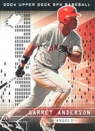 2004 SPx #45 - Garret Anderson - Anaheim Angels
