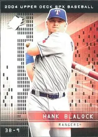 2004 SPx #50 - Hank Blalock - Texas Rangers