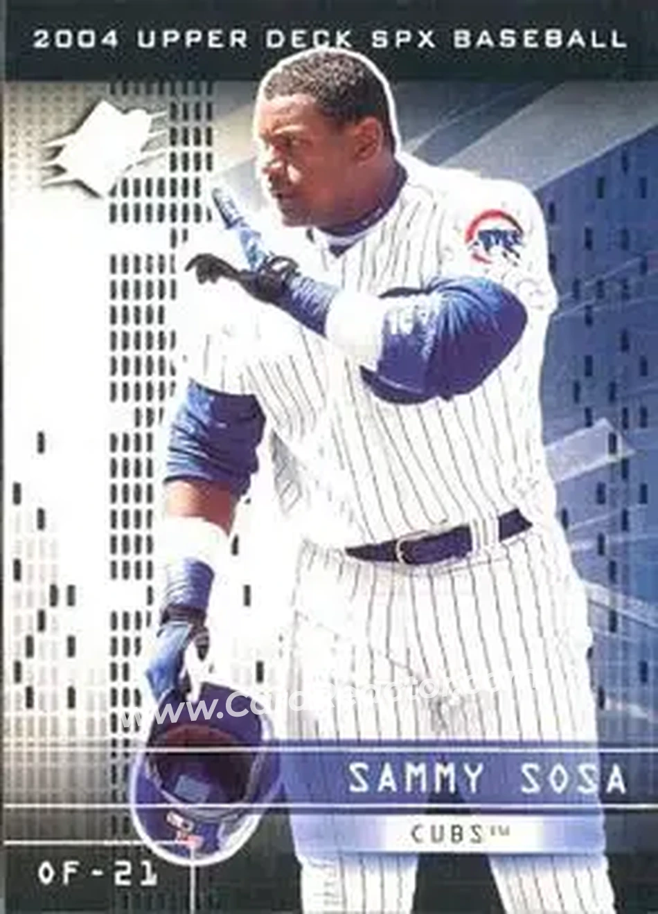 2004 SPx #64 - Sammy Sosa - Chicago Cubs - Front