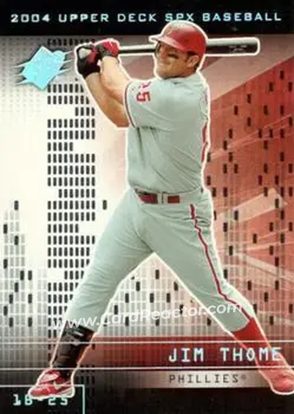 2004 SPx #73 - Jim Thome - Philadelphia Phillies - Front