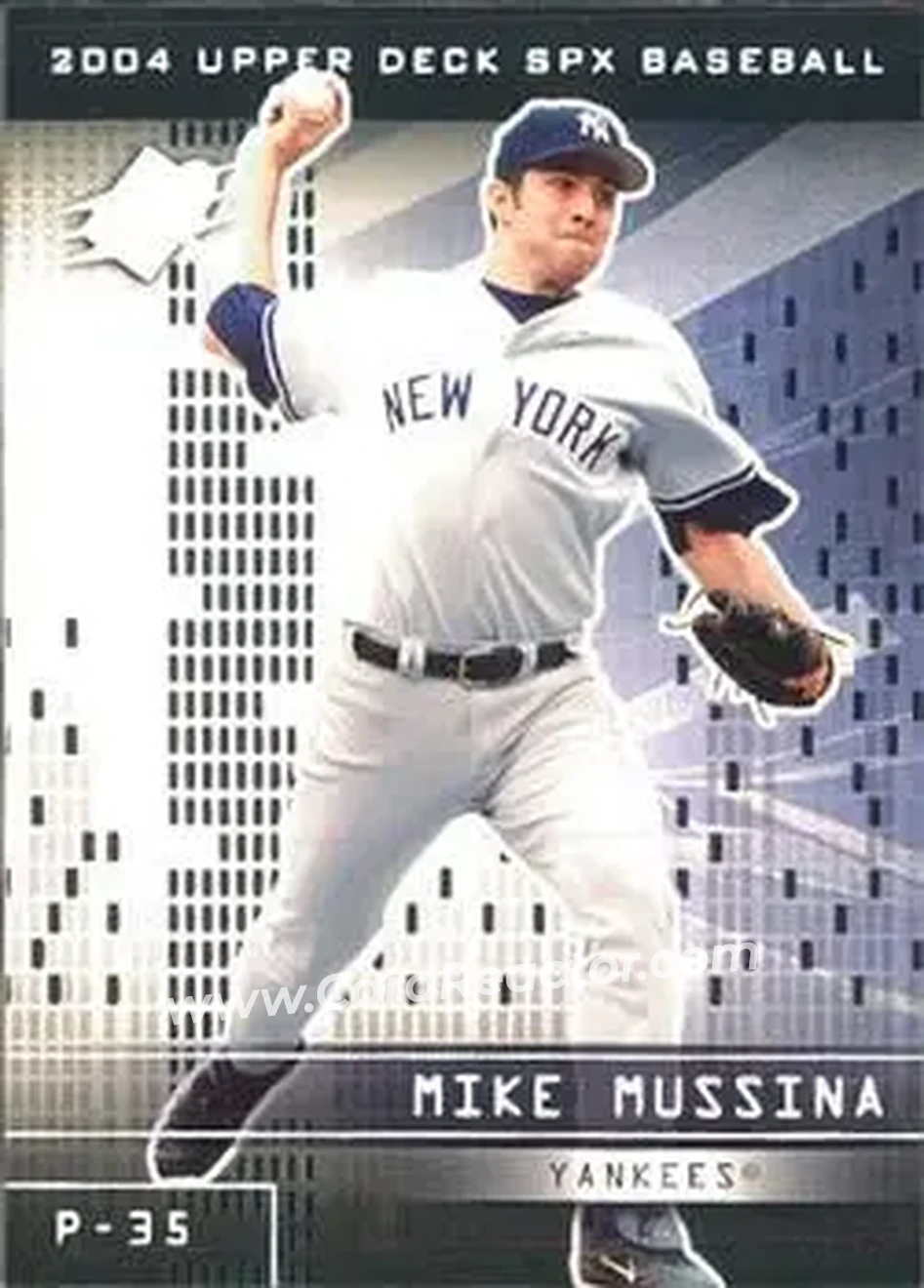 2004 SPx #98 - Mike Mussina - New York Yankees - Front
