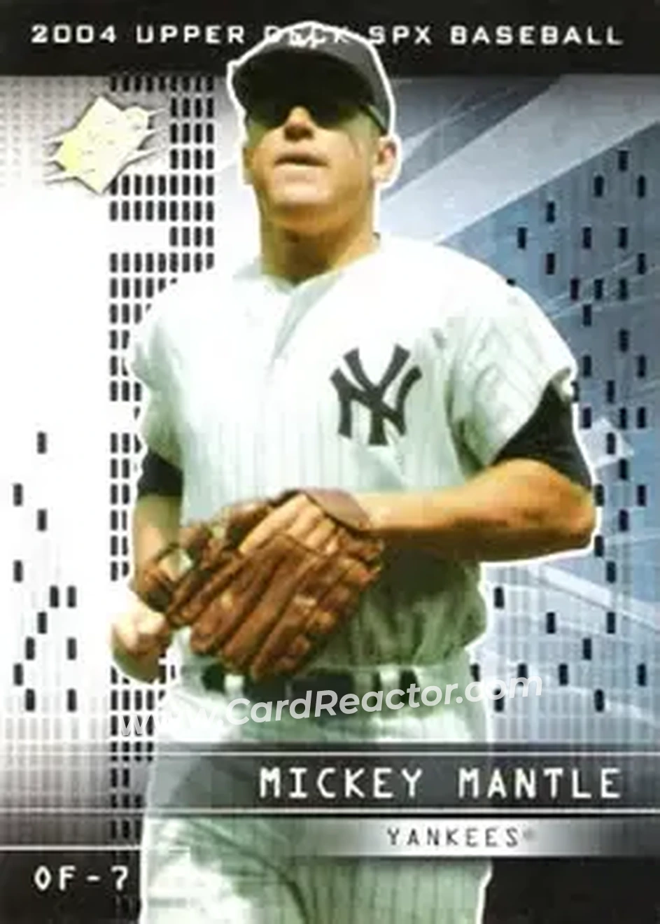 2004 SPx #105 - Mickey Mantle - New York Yankees - Front 2004 SPx #105 - Mickey Mantle - New York Yankees - Front