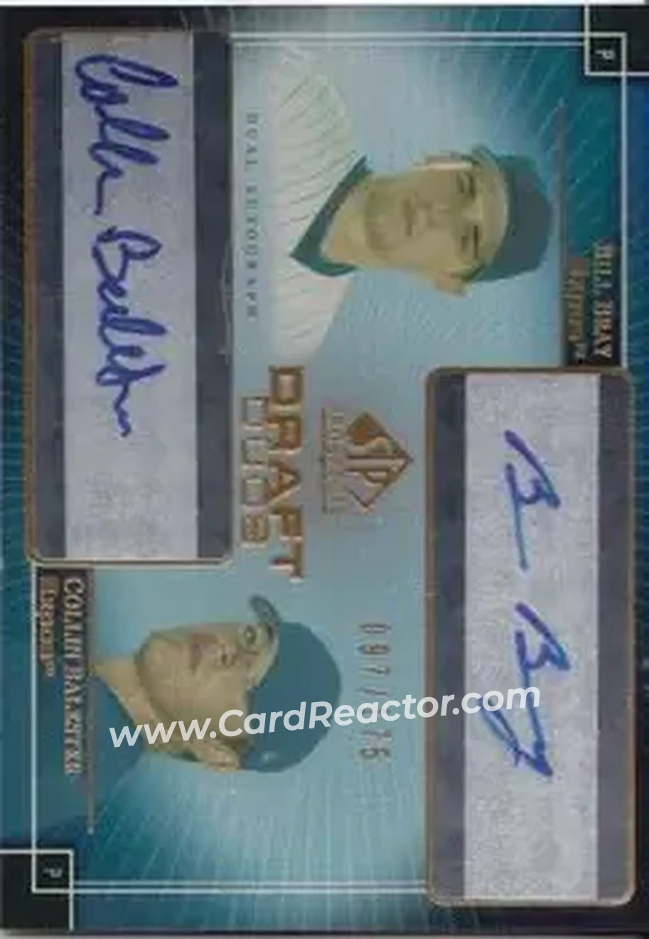 2004 SP Prospects - Draft Duos Dual Autographs #DD-BB - Bill Bray - Collin Balester - Montreal Expos - Front