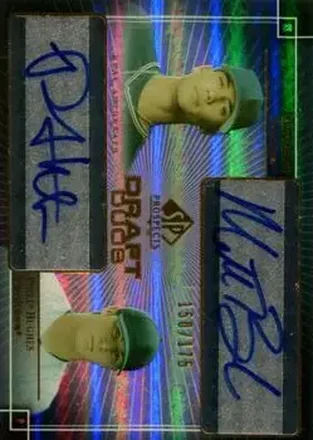 2004 SP Prospects #DD-BH Draft Duos Dual Autographs Matt Bush - Phil Hughes