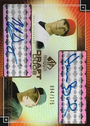 2004 SP Prospects #DD-BS Draft Duos Dual Autographs Homer Bailey - Brandon Szymanski