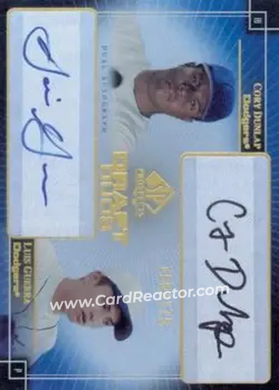 2004 SP Prospects - Draft Duos Dual Autographs #DD-DG - Cory Dunlap - Luis Guerra - Los Angeles Dodgers - Front
