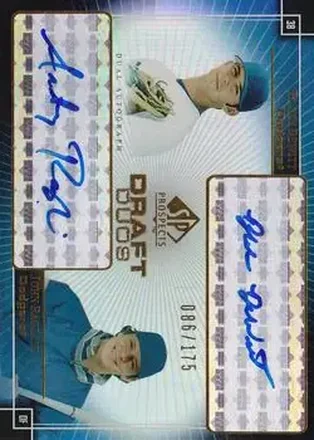 2004 SP Prospects #DD-DR Draft Duos Dual Autographs Blake Dewitt - John Raglani