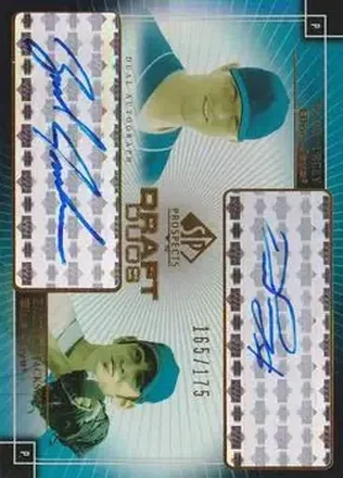2004 SP Prospects #DD-DZ Draft Duos Dual Autographs David Purcey - Zachary Jackson