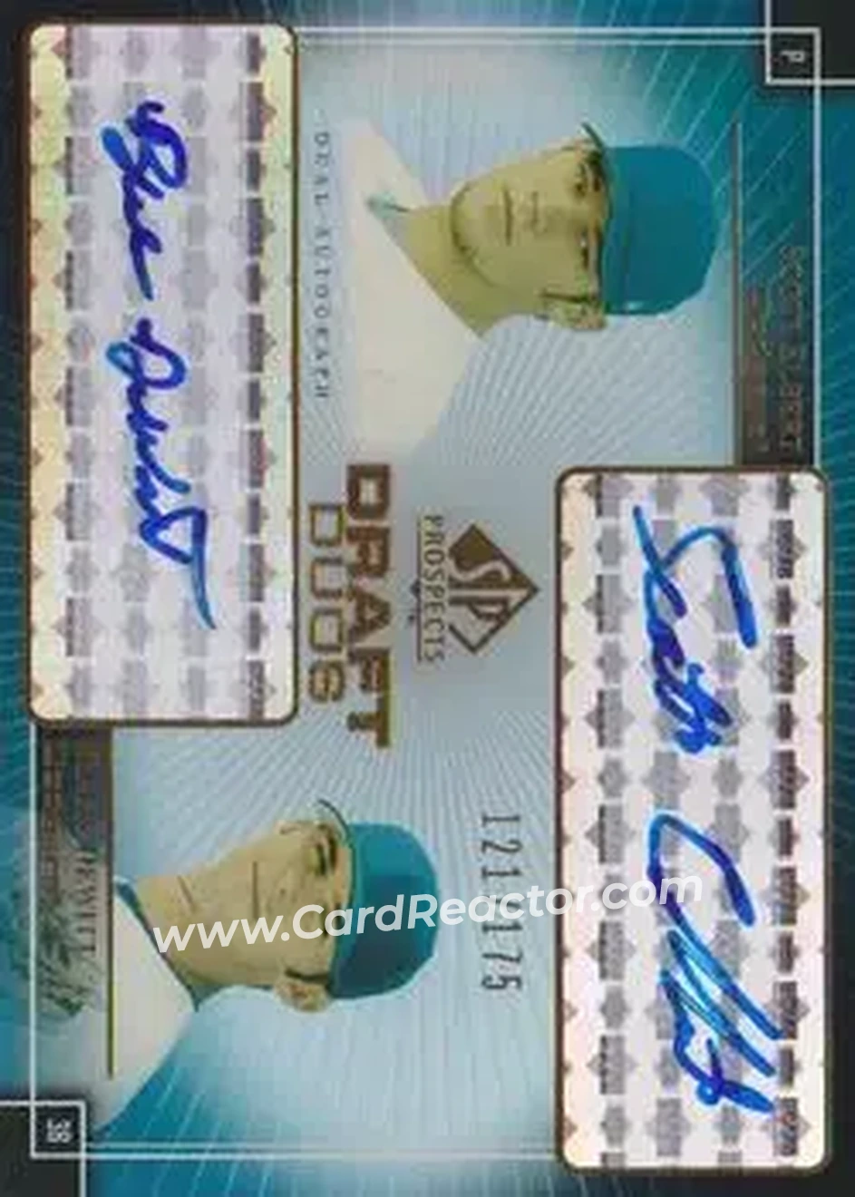 2004 SP Prospects - Draft Duos Dual Autographs #DD-ED - Scott Elbert - Blake Dewitt - Los Angeles Dodgers - Front