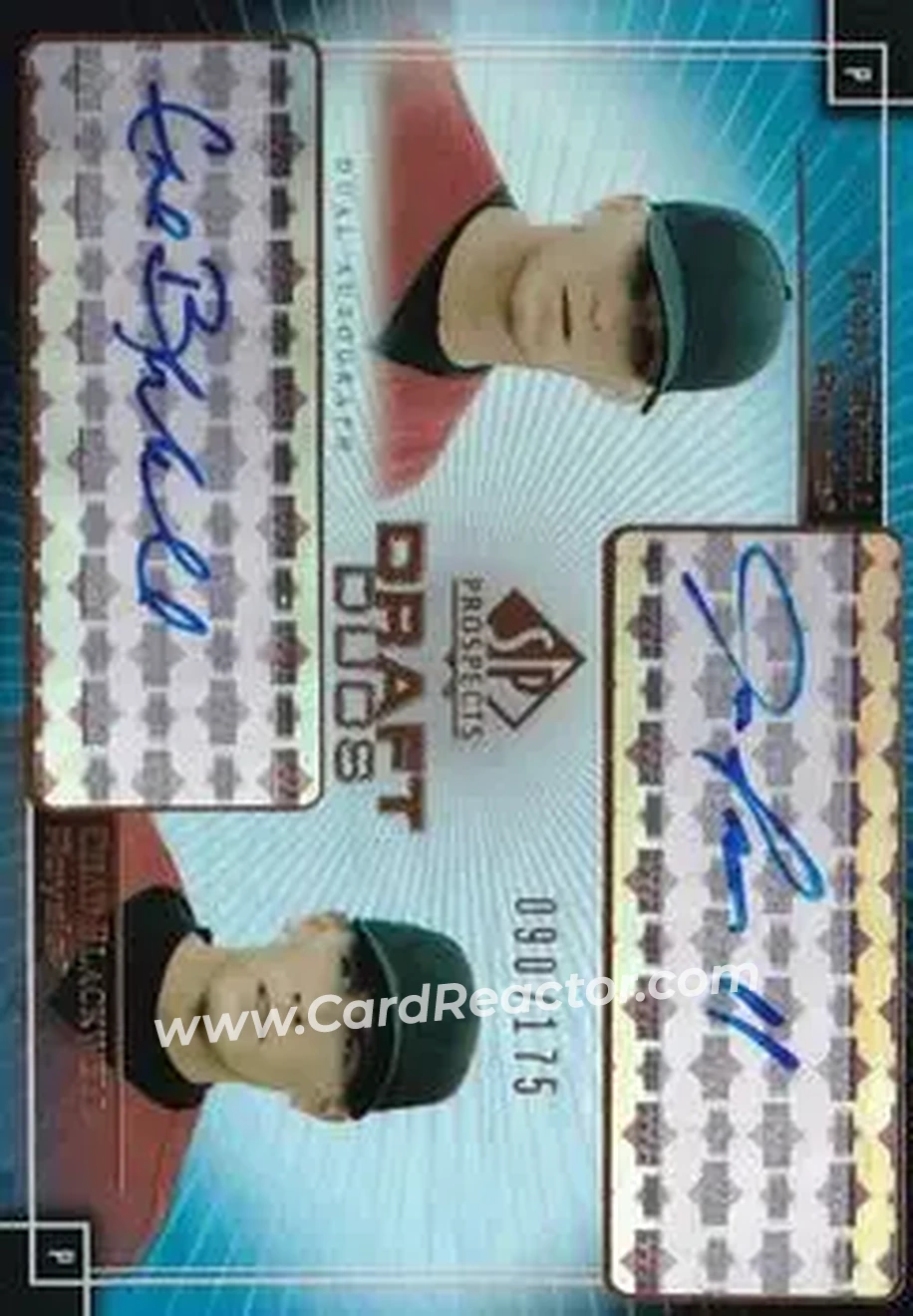 2004 SP Prospects - Draft Duos Dual Autographs #DD-HB - James Howell - Chad Blackwell - Kansas City Royals - Front