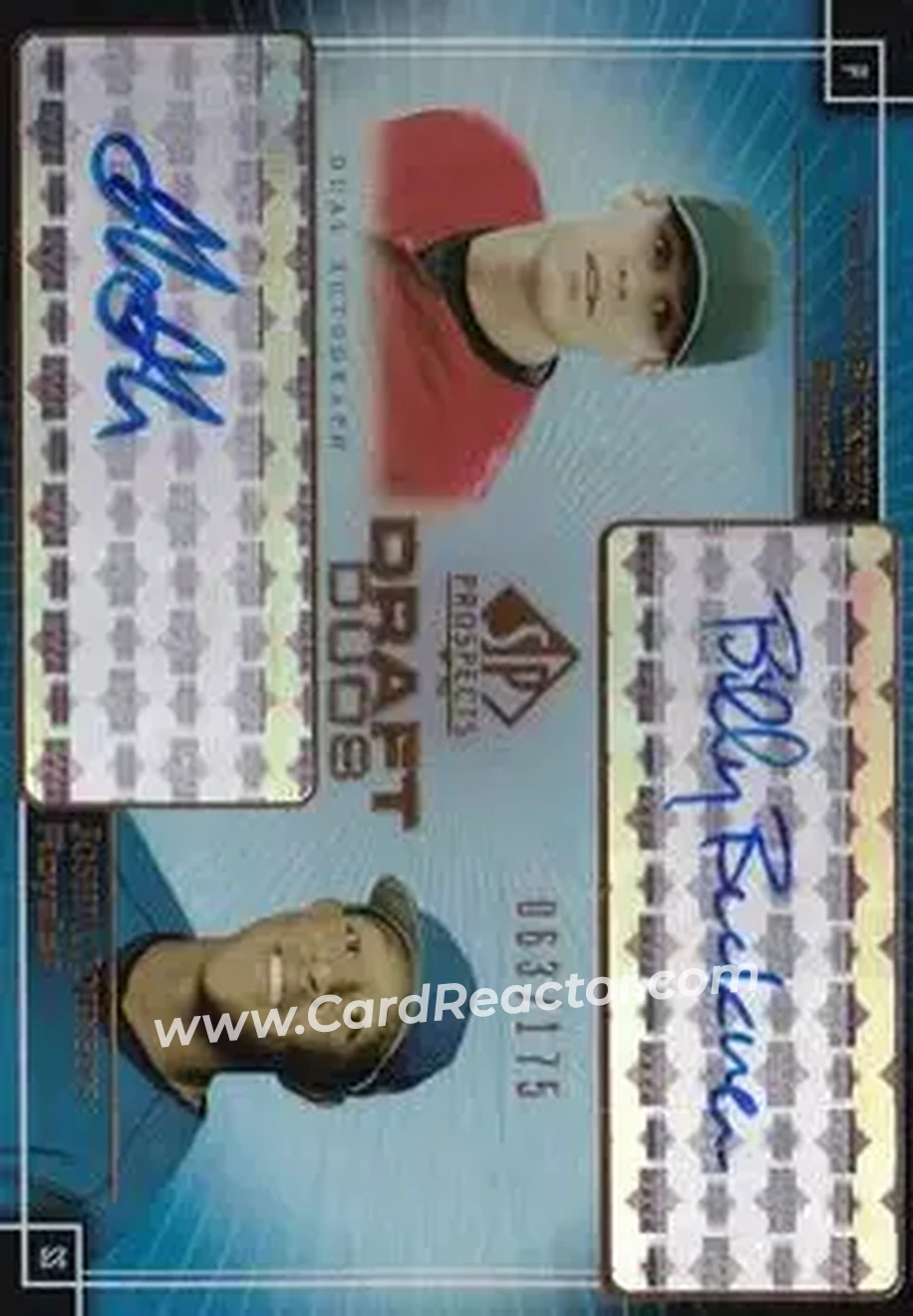 2004 SP Prospects - Draft Duos Dual Autographs #DD-JB - Billy Buckner - Joshua Johnson - Kansas City Royals - Front