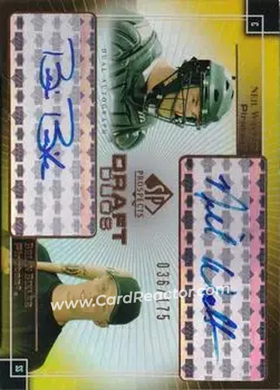 2004 SP Prospects - Draft Duos Dual Autographs #DD-NB - Neil Walker - Brian Bixler - Pittsburgh Pirates - Front