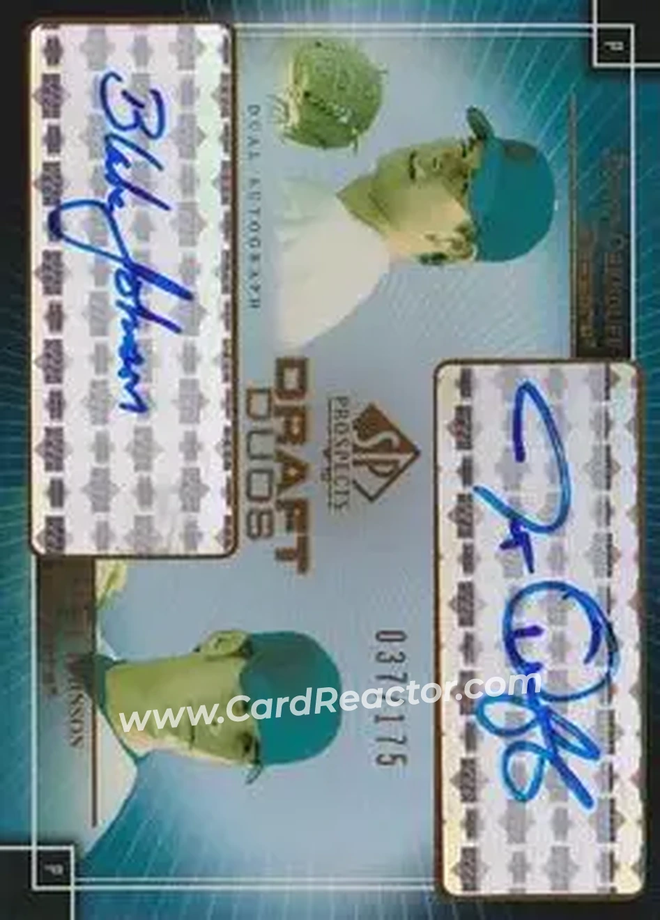 2004 SP Prospects - Draft Duos Dual Autographs #DD-OJ - Justin Orenduff - Blake Johnson - Los Angeles Dodgers - Front