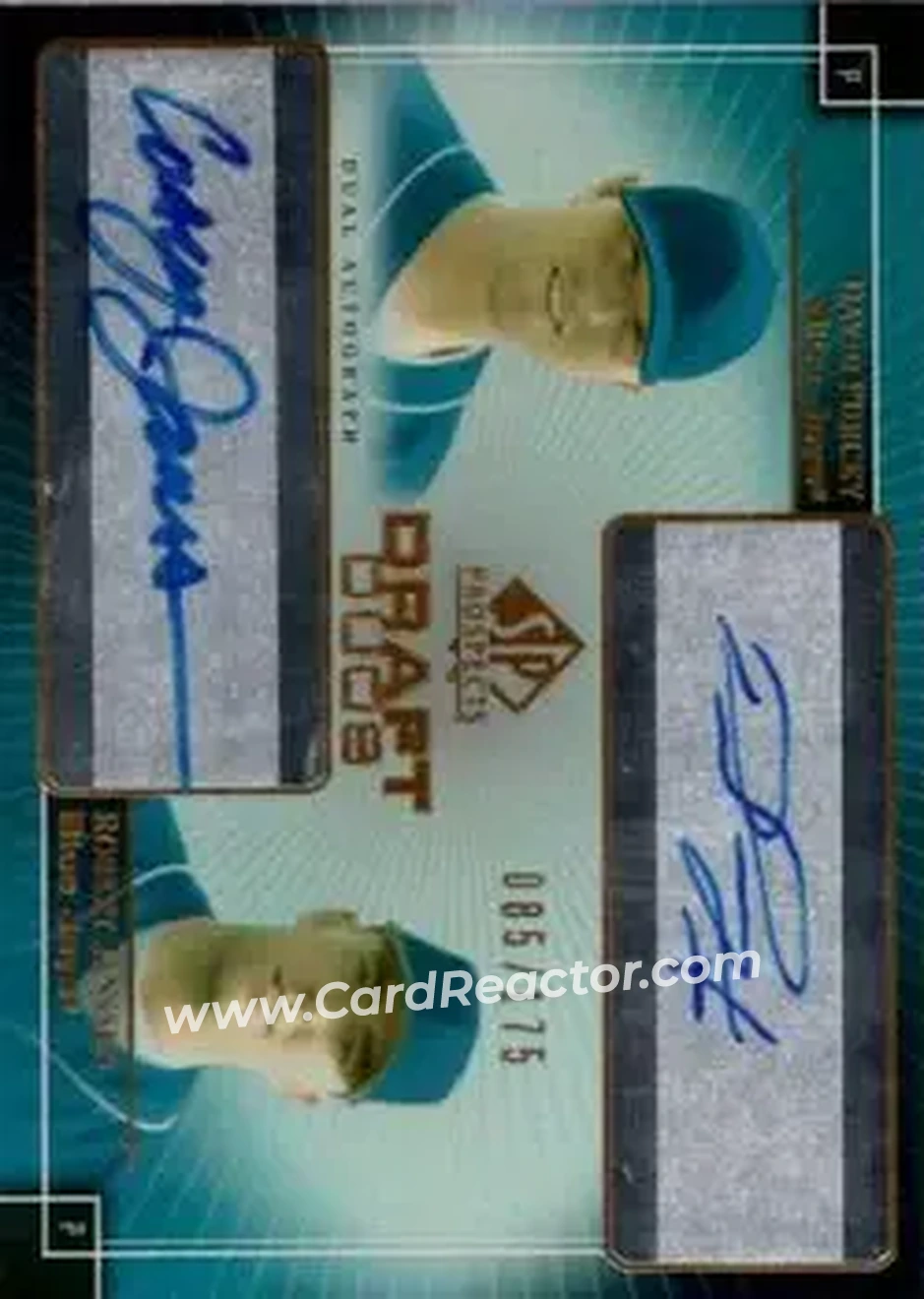 2004 SP Prospects - Draft Duos Dual Autographs #DD-PJ - David Purcey - Robert Janssen - Toronto Blue Jays - Front