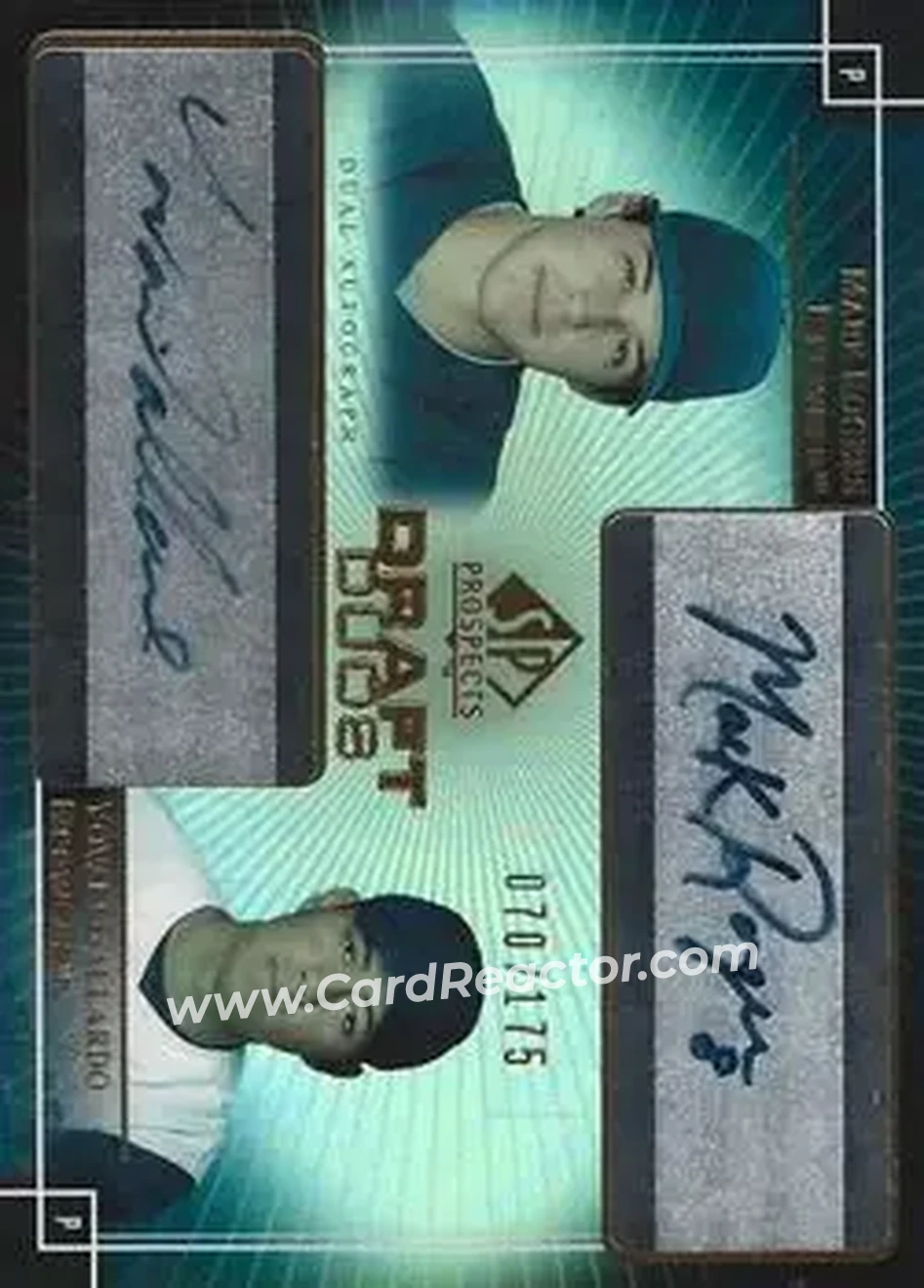 2004 SP Prospects - Draft Duos Dual Autographs #DD-RG - Mark Rogers - Yovani Gallardo - Milwaukee Brewers - Front