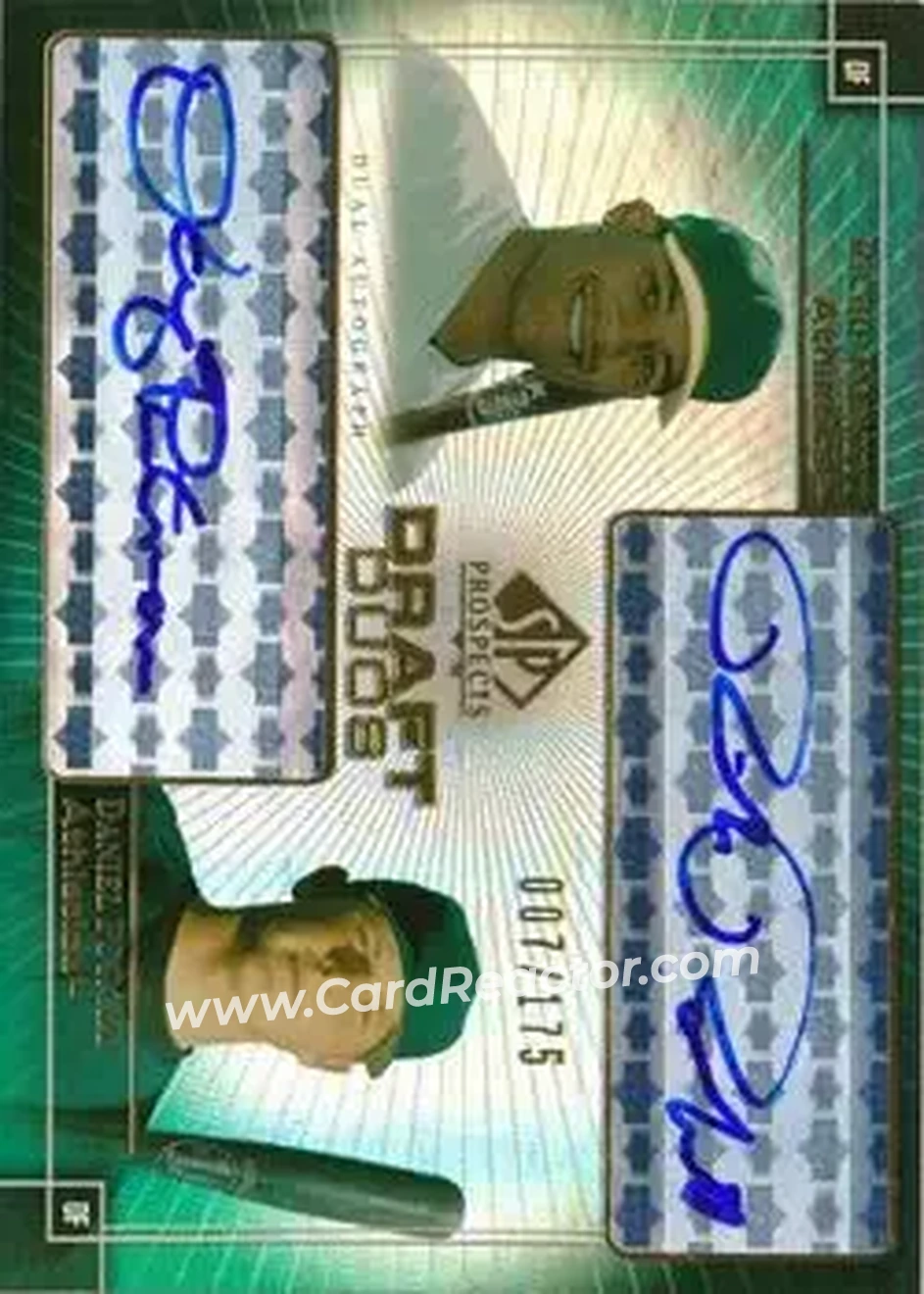2004 SP Prospects - Draft Duos Dual Autographs #DD-RP - Richie Robnett - Daniel Putnam - Oakland Athletics - Front
