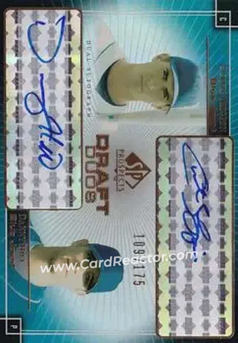 2004 SP Prospects - Draft Duos Dual Autographs #DD-TH - Curtis Thigpen - Danny Hill - Toronto Blue Jays - Front