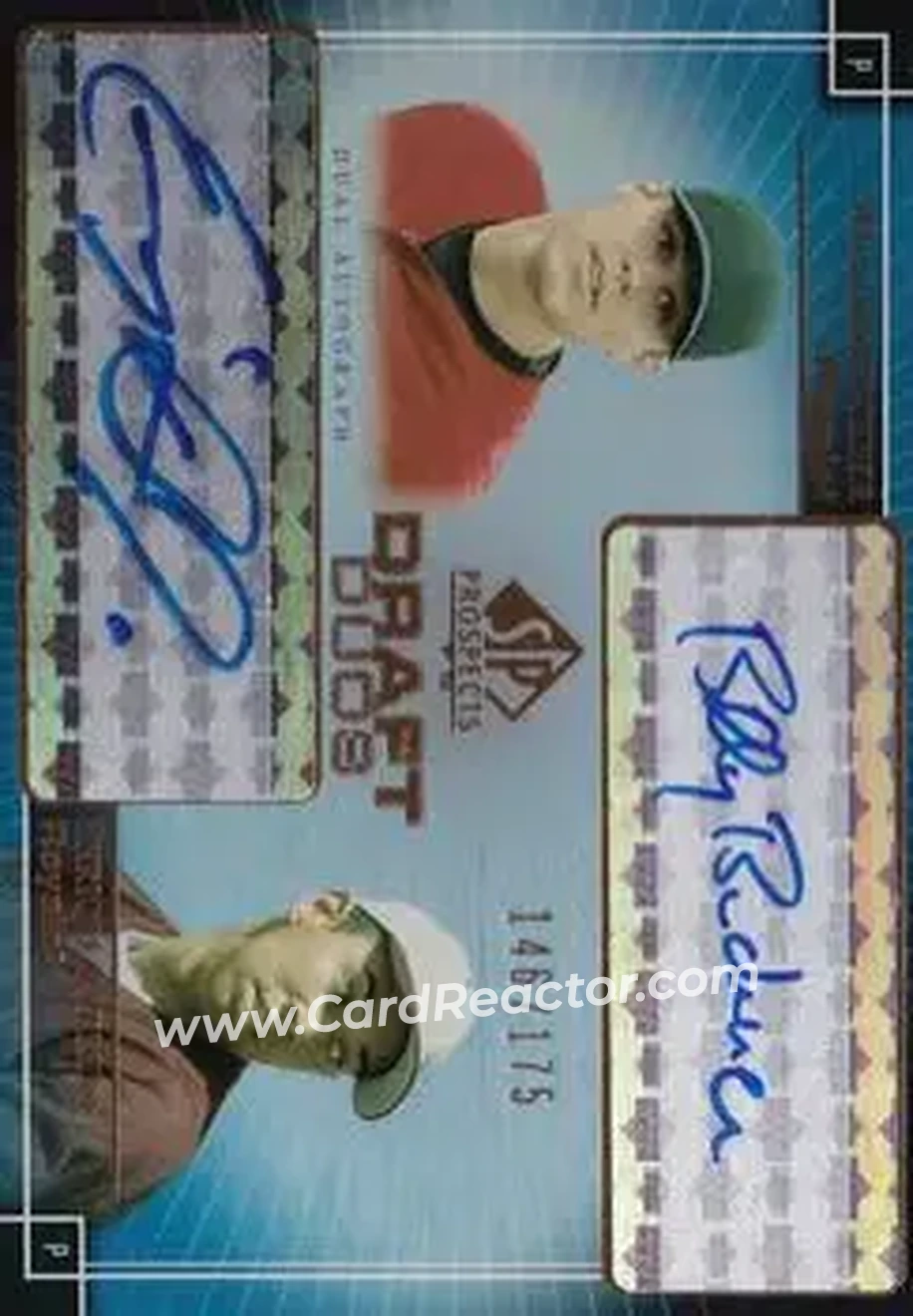 2004 SP Prospects - Draft Duos Dual Autographs #DD-WE - Billy Buckner - Enrique Barrera - Kansas City Royals - Front