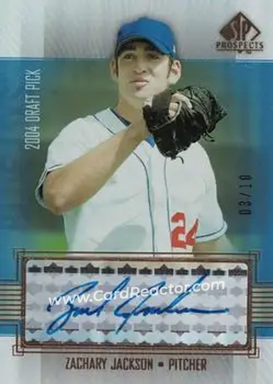 2004 SP Prospects - Gold #311 - Zach Jackson - Toronto Blue Jays - Front