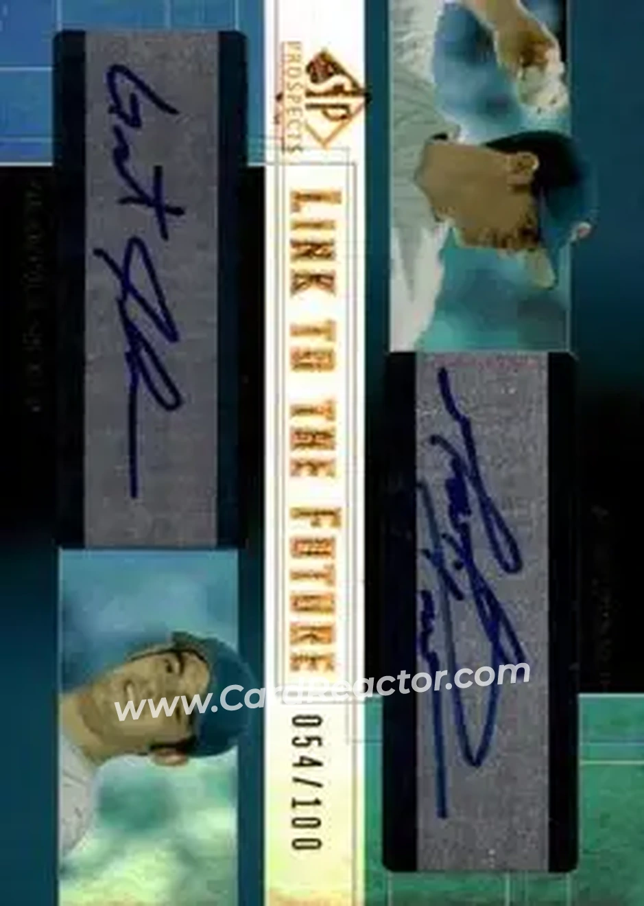 2004 SP Prospects - Link to the Future Dual Autographs #LF-PJ - Mark Prior - Grant Johnson - Chicago Cubs - Front
