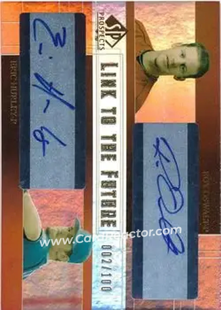 2004 SP Prospects - Link to the Future Dual Autographs #LF-RE - Roy Oswalt - Eric Hurley - Front