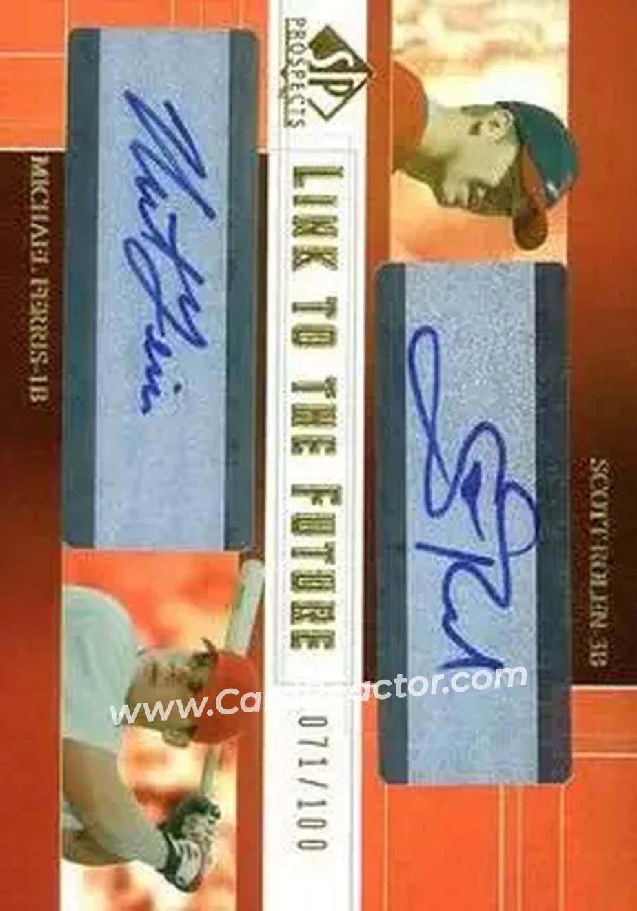 2004 SP Prospects - Link to the Future Dual Autographs #LF-RF - Scott Rolen - Michael Ferris - St. Louis Cardinals - Front