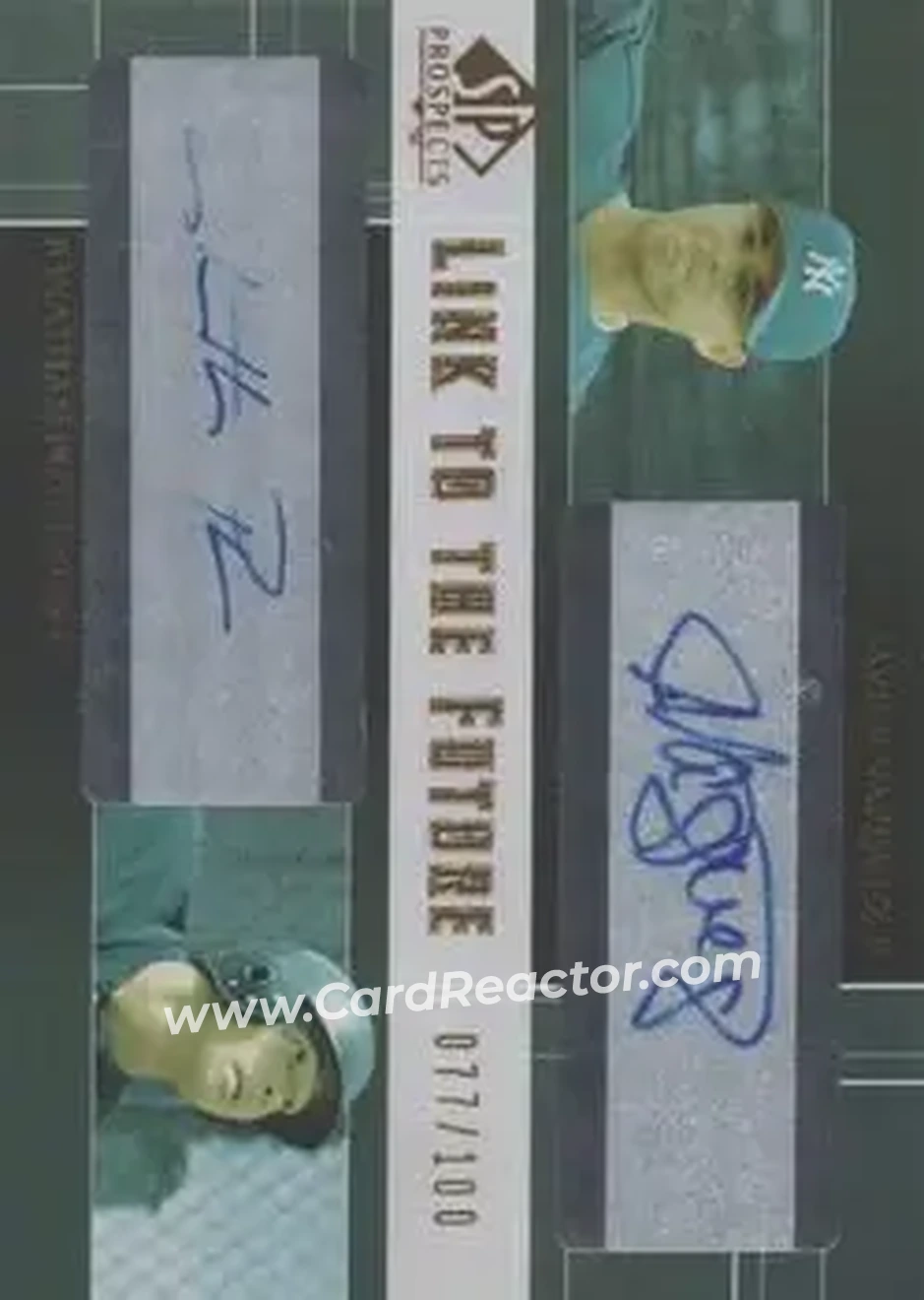 2004 SP Prospects - Link to the Future Dual Autographs #LF-VP - Javier Vazquez - Jonathan Poterson - New York Yankees - Front
