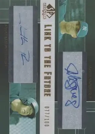 2004 SP Prospects - Link to the Future Dual Autographs #LF-VP - Javier Vazquez - Jonathan Poterson - New York Yankees