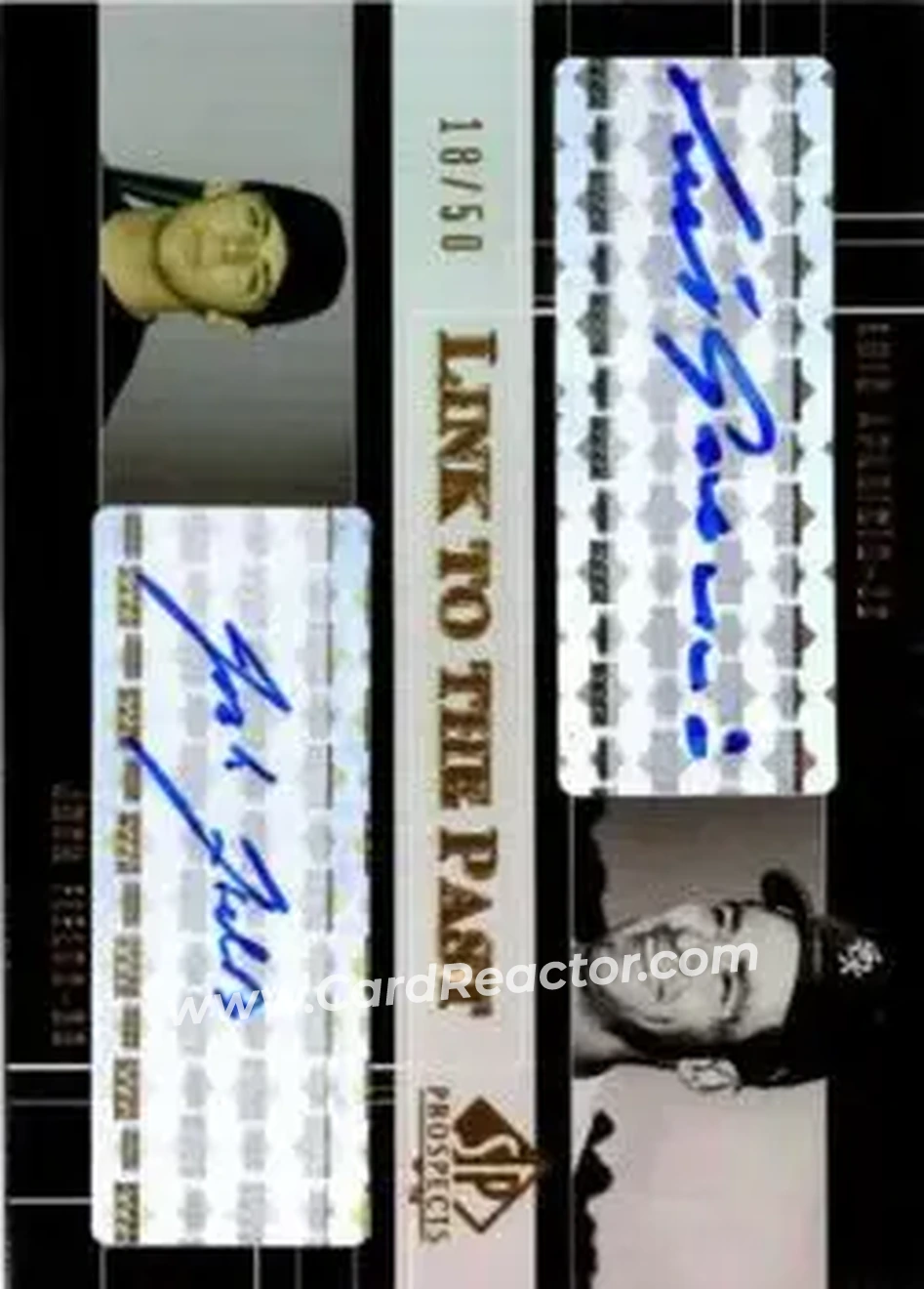 2004 SP Prospects - Link to the Past Dual Autographs #LP-AF - Luis Aparicio - Josh Fields - Chicago White Sox - Front