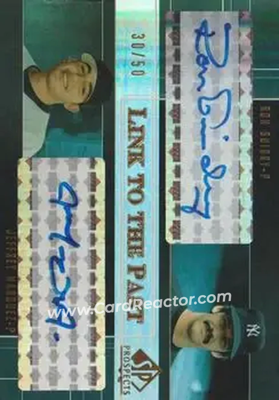 2004 SP Prospects - Link to the Past Dual Autographs #LP-GM - Ron Guidry - Jeff Marquez - New York Yankees - Front