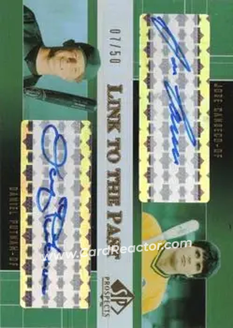 2004 SP Prospects - Link to the Past Dual Autographs #LP-JD - Jose Canseco - Danny Putnam - Oakland Athletics - Front