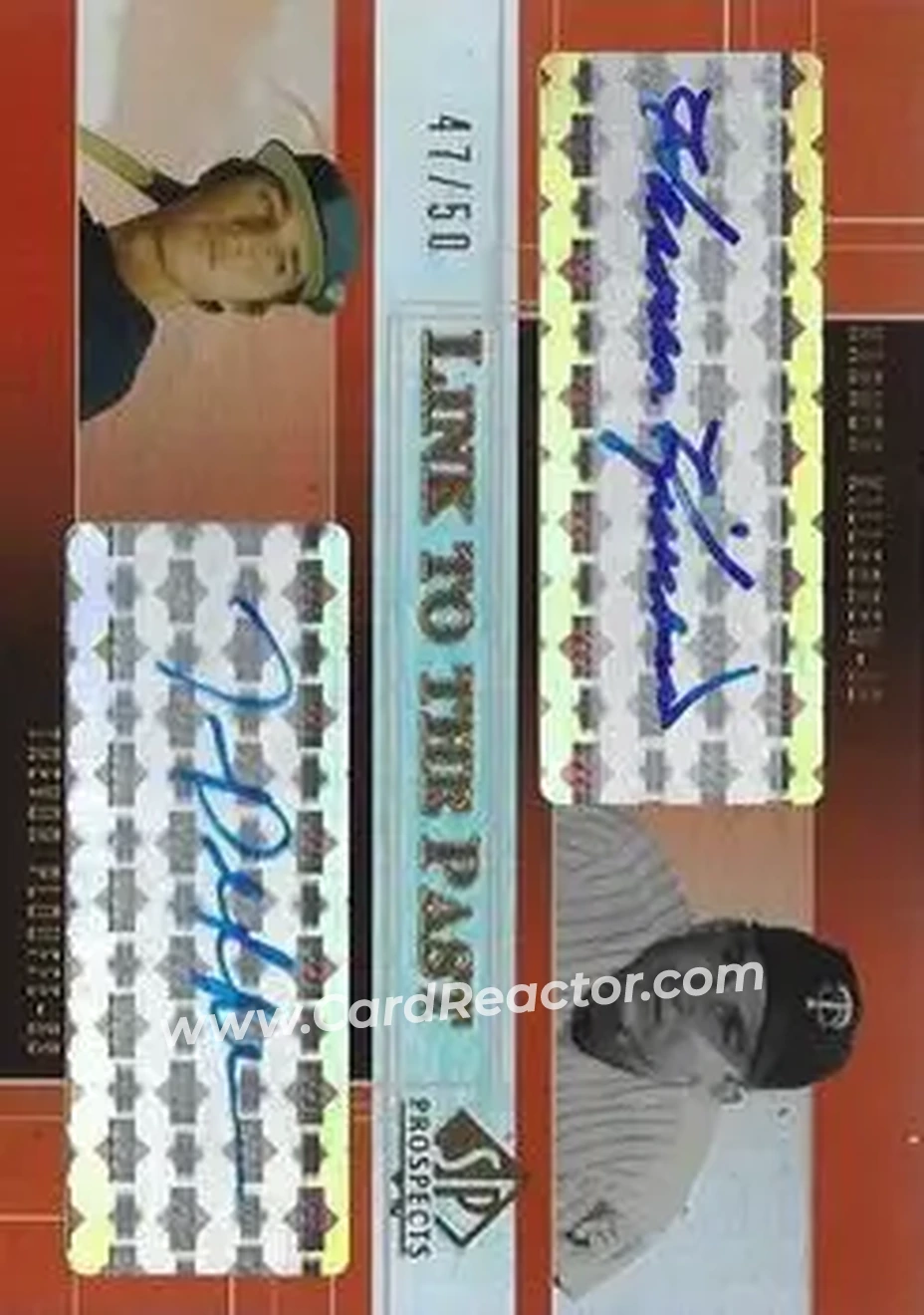 2004 SP Prospects - Link to the Past Dual Autographs #LP-KP - Harmon Killebrew - Trevor Plouffe - Minnesota Twins - Front