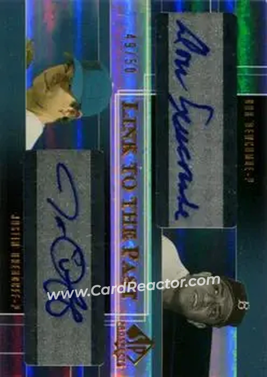 2004 SP Prospects - Link to the Past Dual Autographs #LP-NO - Don Newcombe - Justin Orenduff - Los Angeles Dodgers - Front