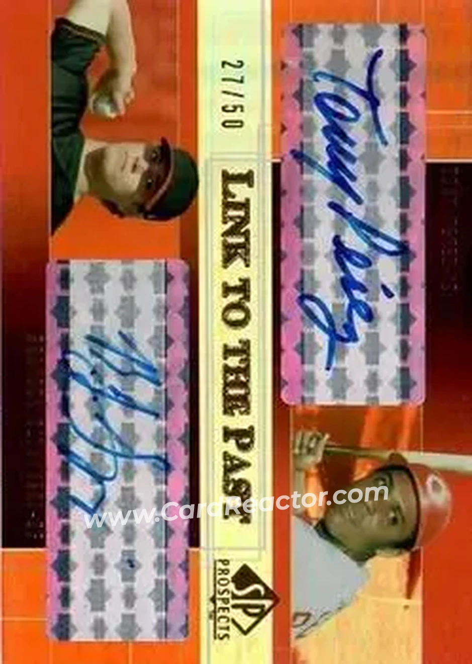 2004 SP Prospects - Link to the Past Dual Autographs #LP-PS - Tony Perez - B.J. Szymanski - Cincinnati Reds - Front