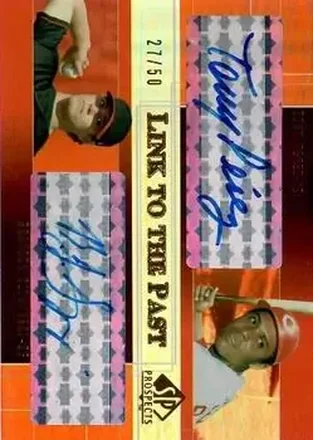 2004 SP Prospects - Link to the Past Dual Autographs #LP-PS - Tony Perez - B.J. Szymanski - Cincinnati Reds