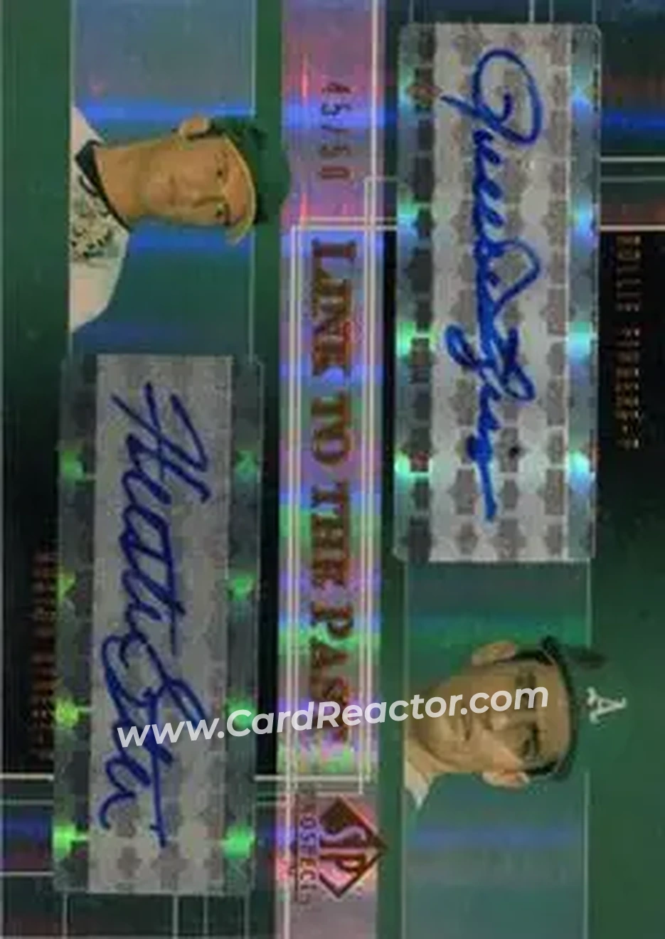2004 SP Prospects - Link to the Past Dual Autographs #LP-RH - Rollie Fingers - Huston Street - Oakland Athletics - Front