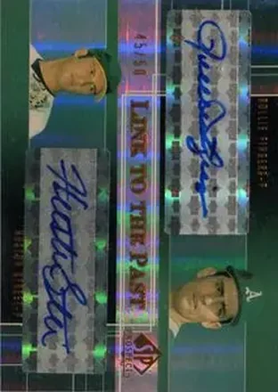 2004 SP Prospects - Link to the Past Dual Autographs #LP-RH - Rollie Fingers - Huston Street - Oakland Athletics