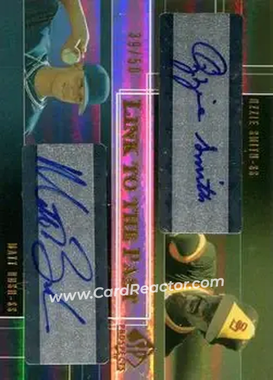 2004 SP Prospects - Link to the Past Dual Autographs #LP-SB - Ozzie Smith - Matt Bush - San Diego Padres - Front